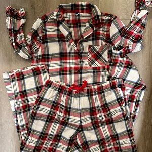 Plaid Pajamas - Red and White